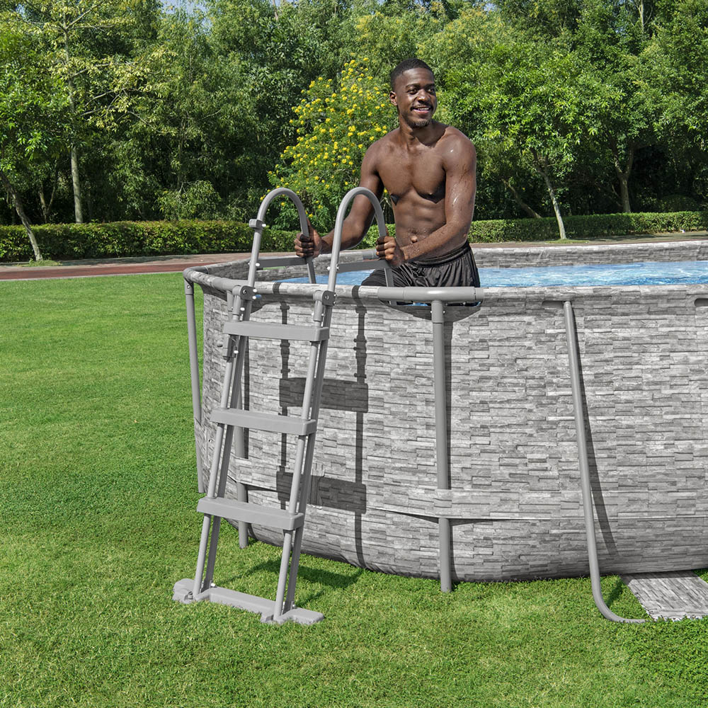 Bestway Swim Vista Oval Paddling Pool 14 x 8.2ft x 39.5 inch Image 8