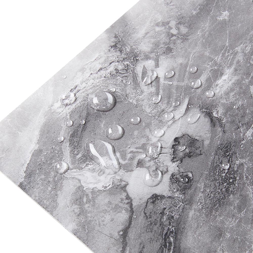 Living and Home Dark Grey Marble Wall Tile Sticker 10 Pack Image 3
