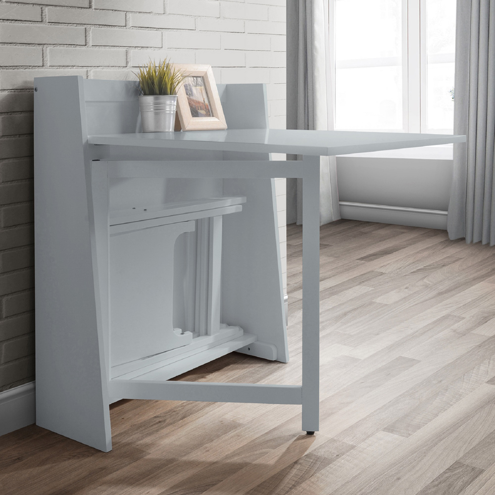 Julian Bowen Helsinki 2 Seater Compact Folding Dining Set Light Grey Image 5