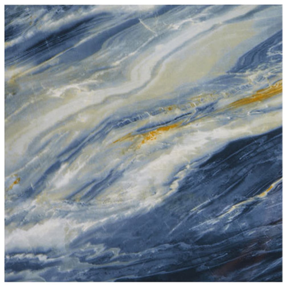 Living and Home Marble Patterned Blue and White PVC Self Adhesive Wall Sticker 10 Pack Image 7