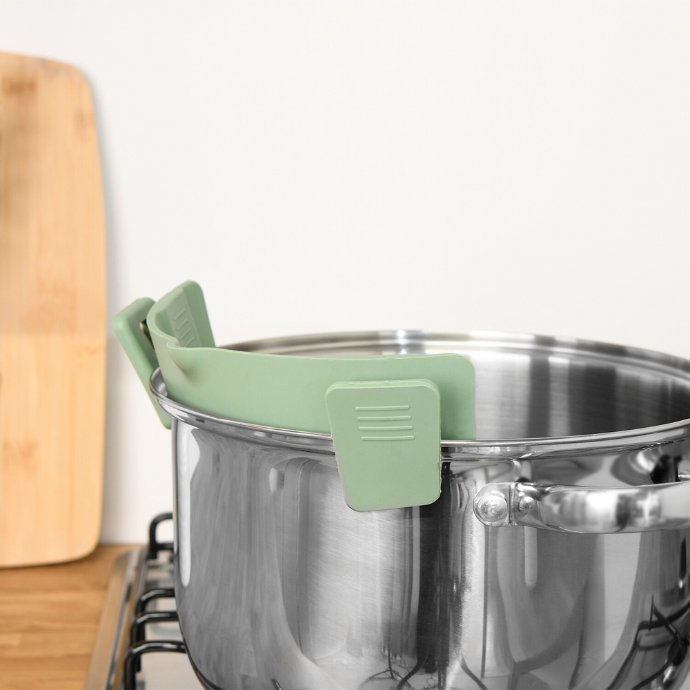 My Silicone Clip On Pot Strainer - Green Image 6