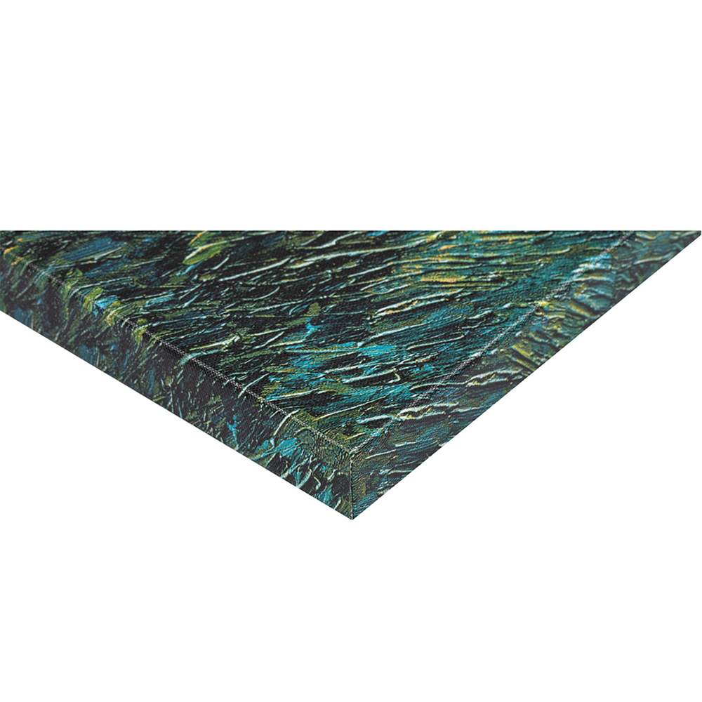 Gold Foiled Night Lights Canvas - Blue Image 4