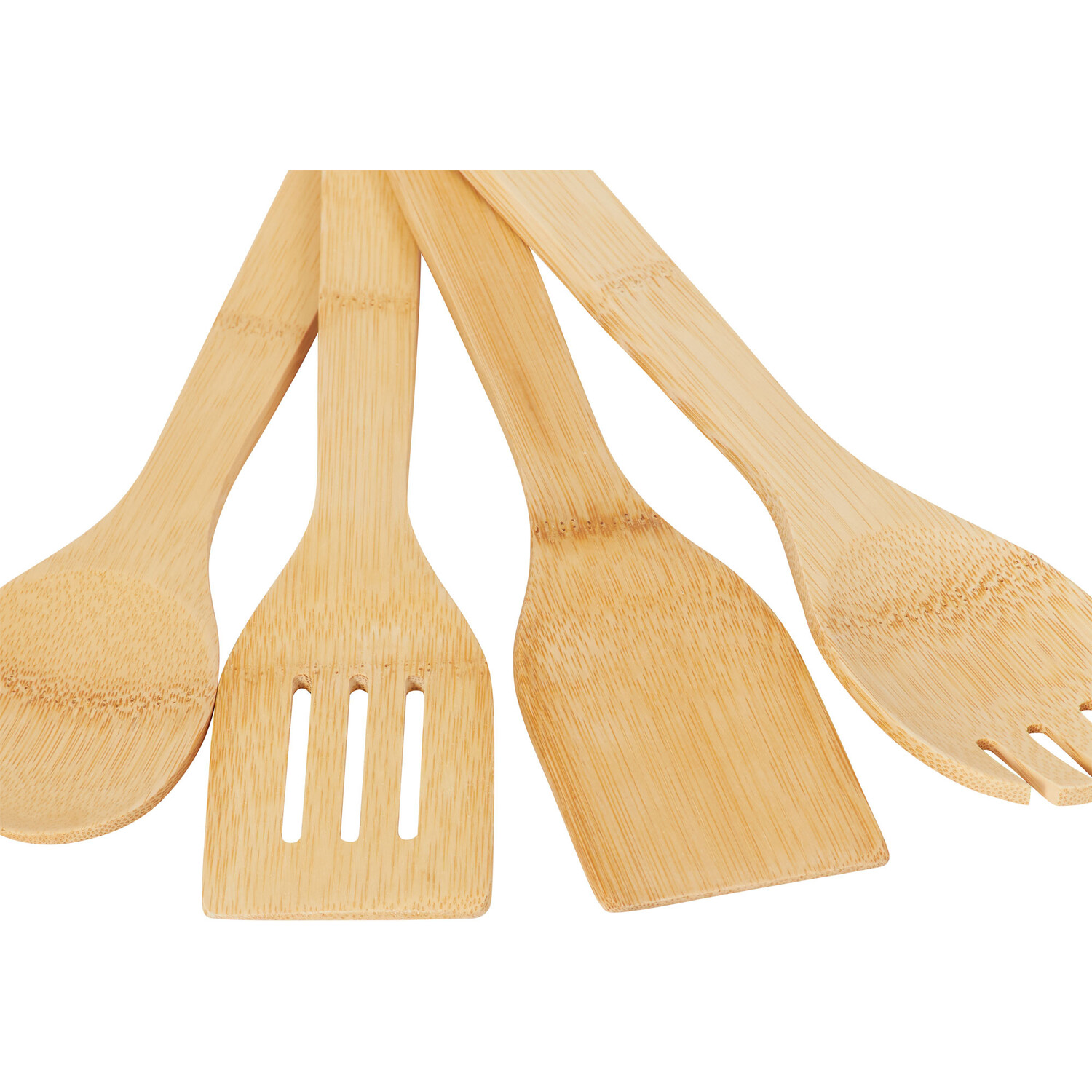4-Piece Bamboo Tool Set - Natural Image 4