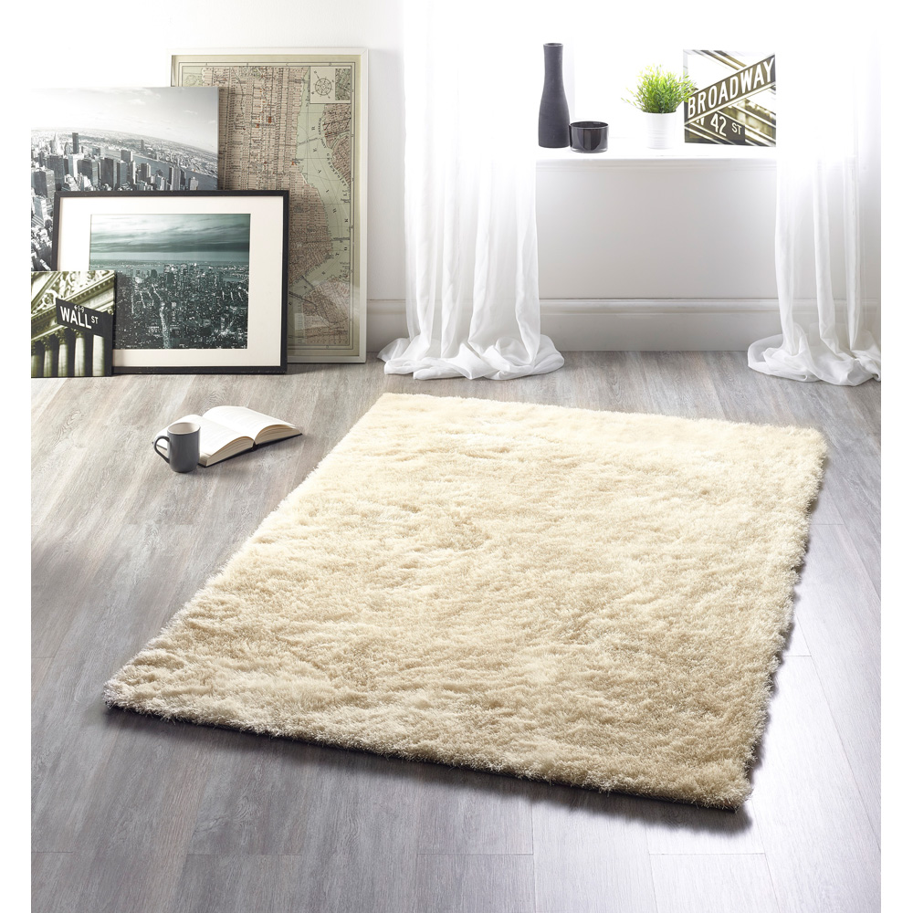 Origins Champagne Glamour and Shimmer Rug 120 x 170cm Image 2