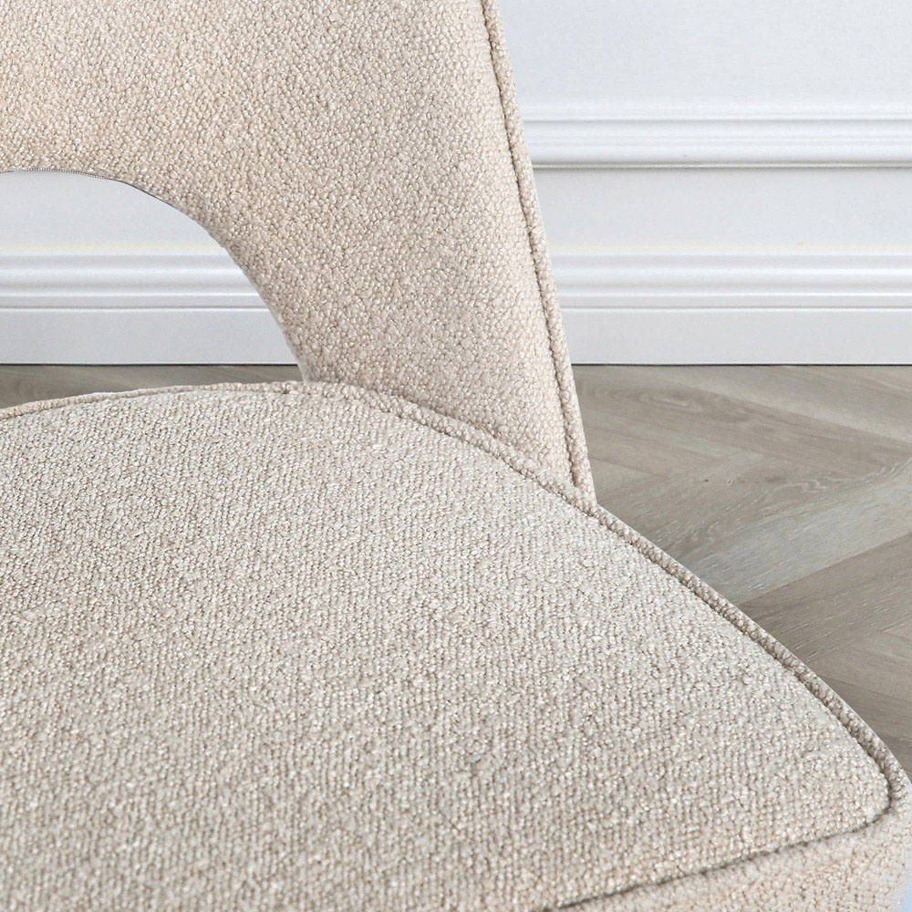 Thetis Set of 2 Boucle Dining Chair Image 6