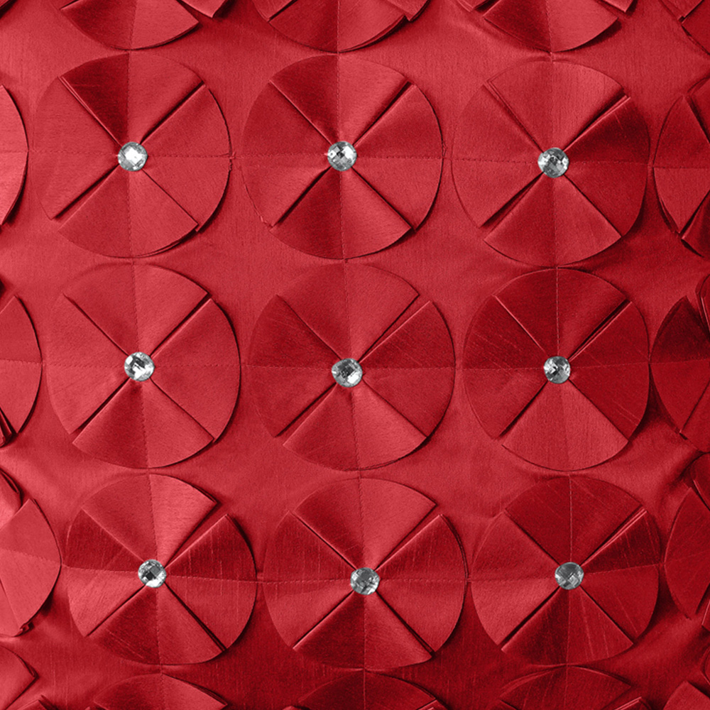 Intimates Vogue Diamante Red Filled Cushion 56 x 56cm 2 Pack Image 2