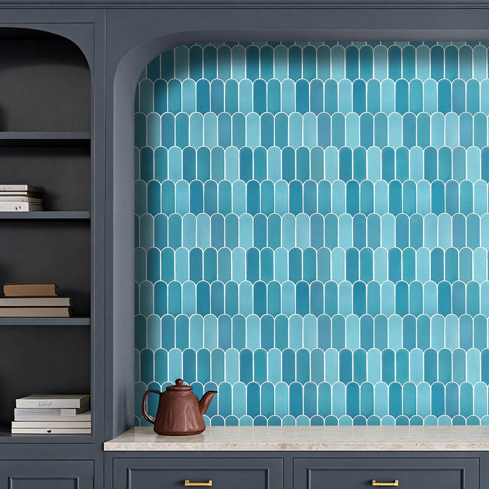 Living and Home Blue Arch Self Adhesive Wall Sticker 10 Pack Image 8