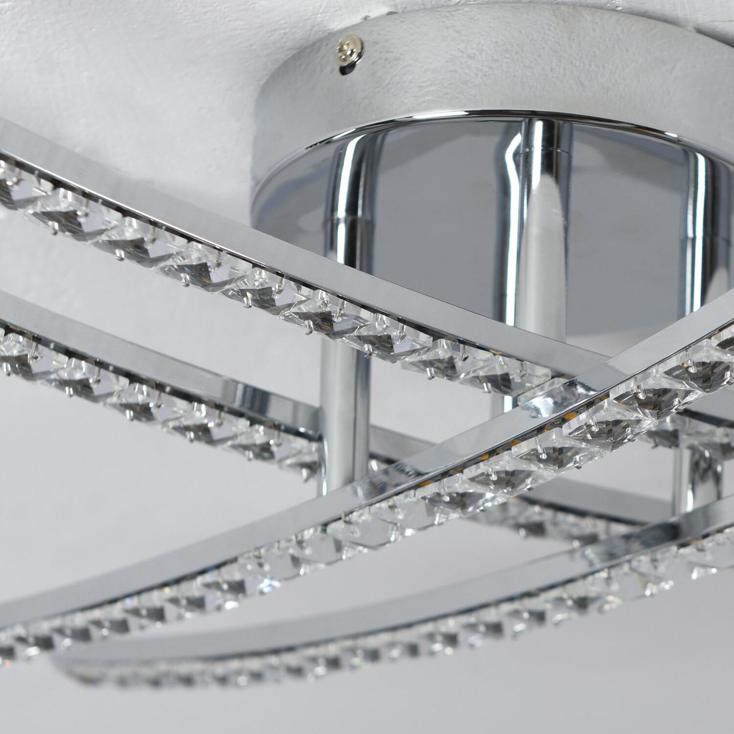 Rosie Chrome LED Flush Fitting Ceiling Light Image 6