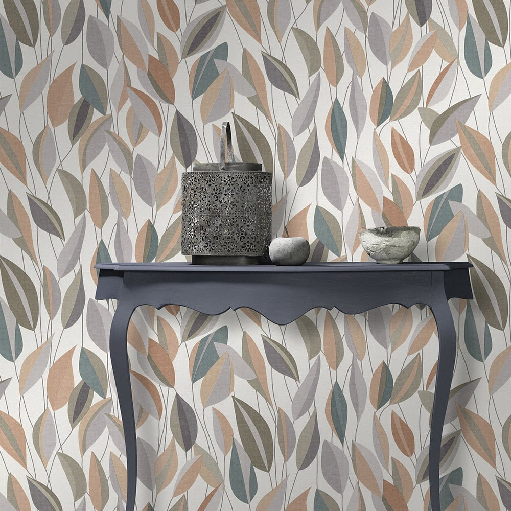 Erismann Foliage Leaf Natural Vinyl Wallpaper Image 4