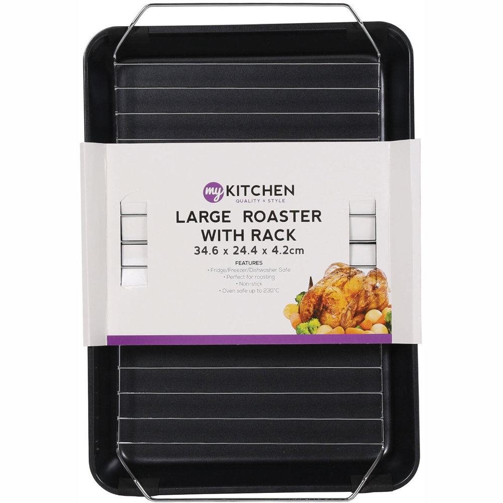 Roaster With Chrome Rack - Large Image 1