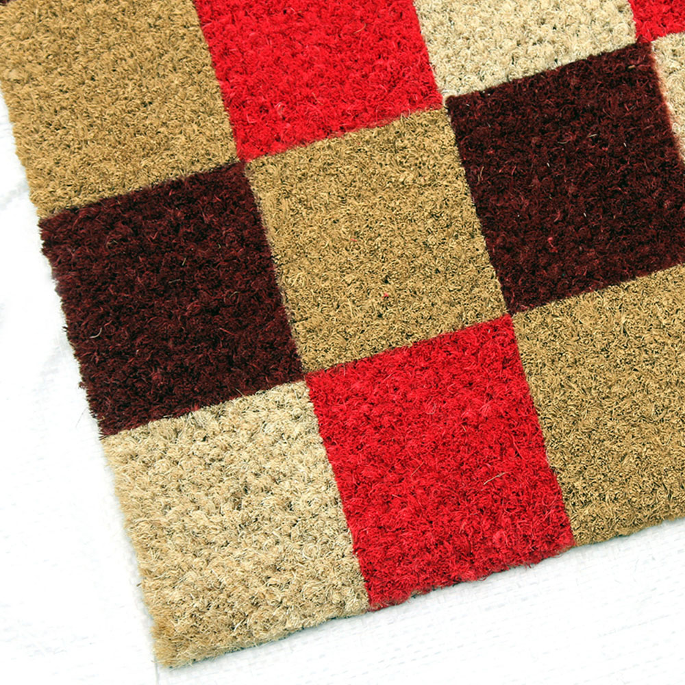 Coco & Coir Vintage Checks Coir Door Mat 45 x 75cm Image 3