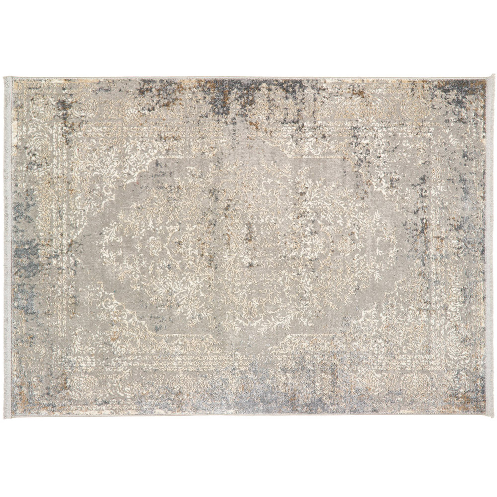 Origins Vintage Medallion Blue and Grey Rug 120 x 170 cm Image 1