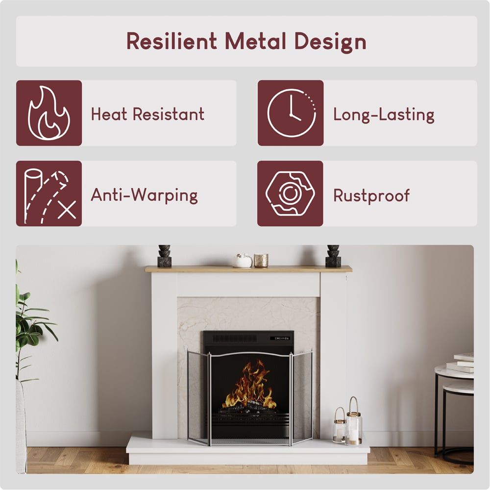 Fire Vida Denton 3 Panel Fire Guard Image 5