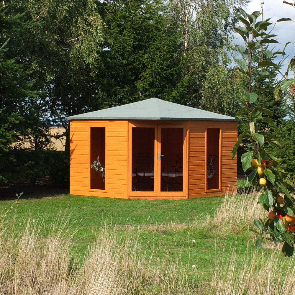 Shire Larkspur 10 x 10ft Double Door Shiplap Apex Summerhouse Image 2