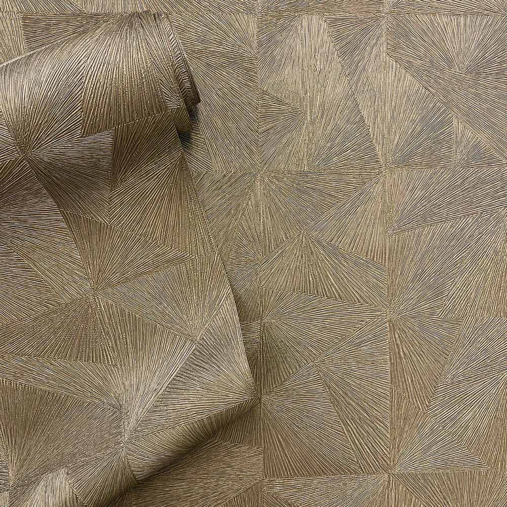 Belmont House Ziggy Aurum Gold Wallpaper Image 2