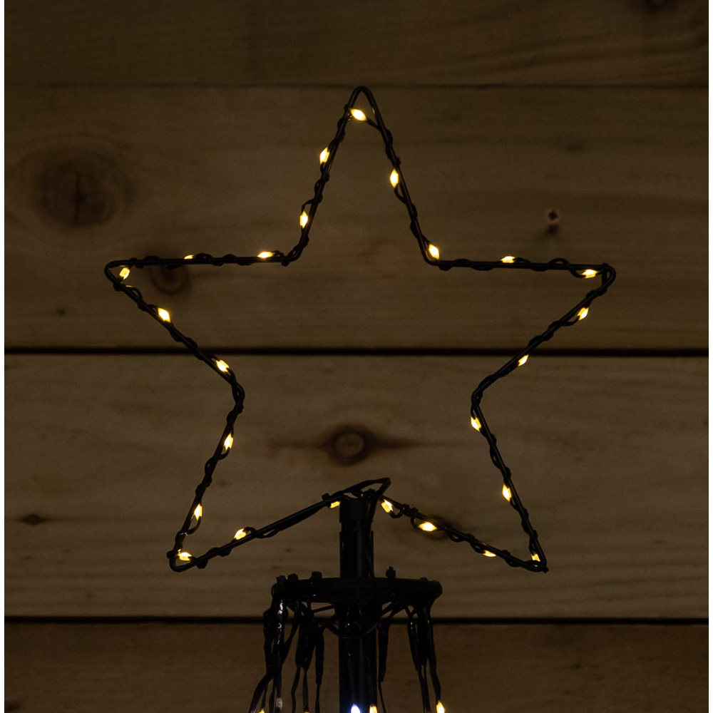 Samuel Alexander 835 Cool and Warm White LED Multi-Function Christmas Pyramid Cone Tree 8ft Image 5