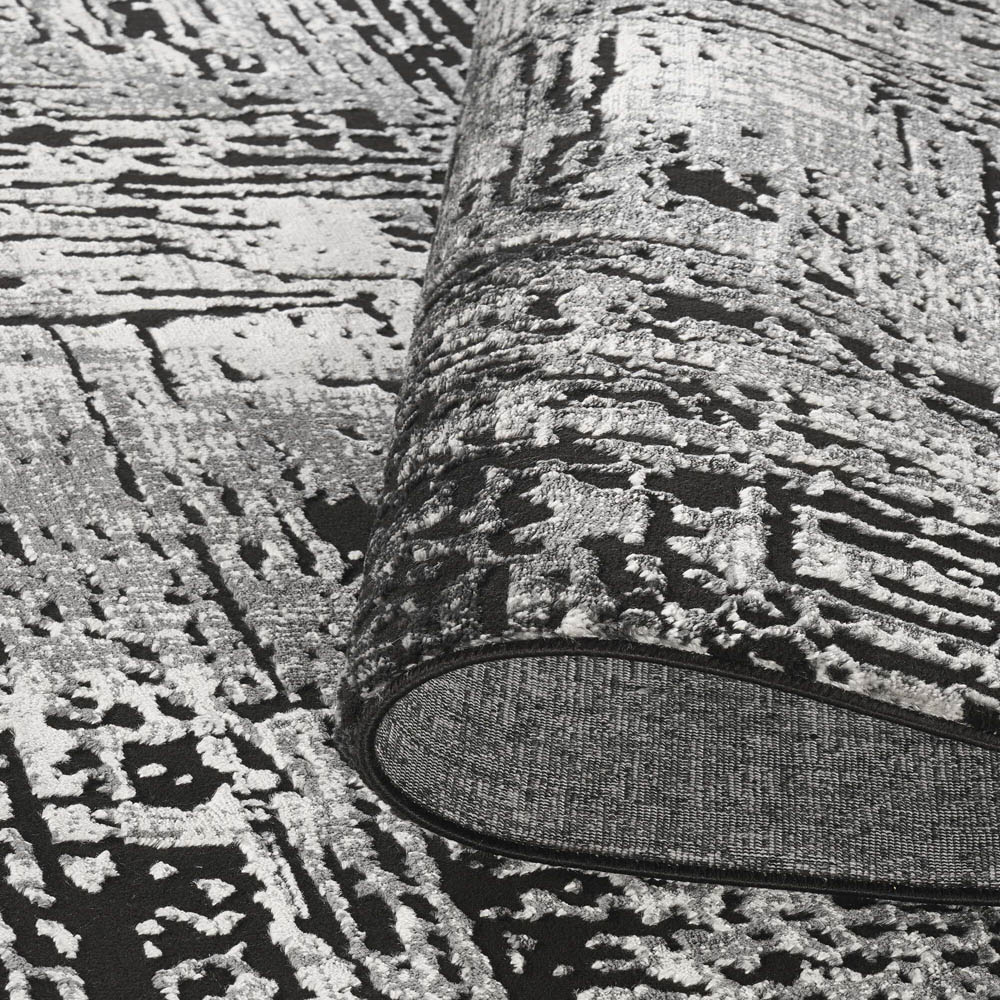 Desire Rugs Belgravia Metallic Sheen Modern Illusion Design Grey Rug 160 x 230cm Image 4