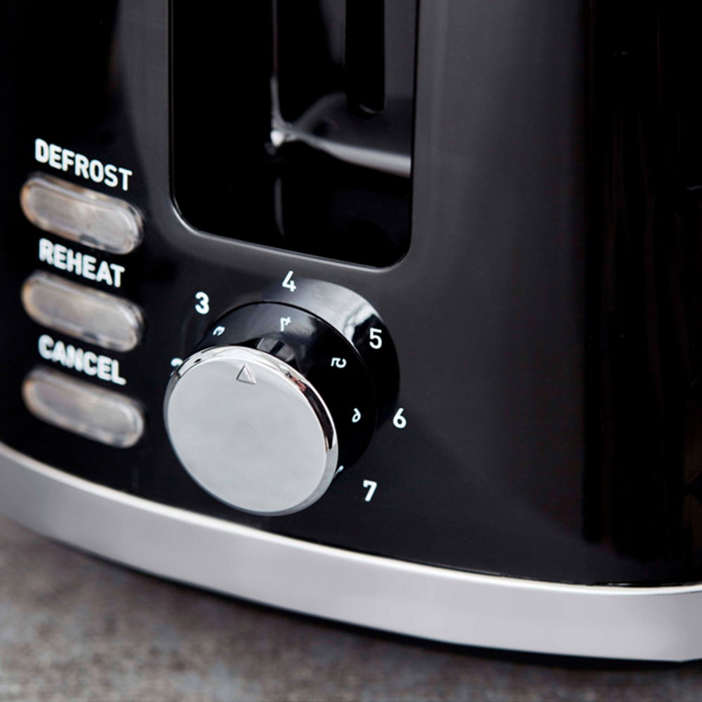 Tower Solitaire EEJB189 Black 2 Slice Toaster with 1.5L Kettle Set Image 6