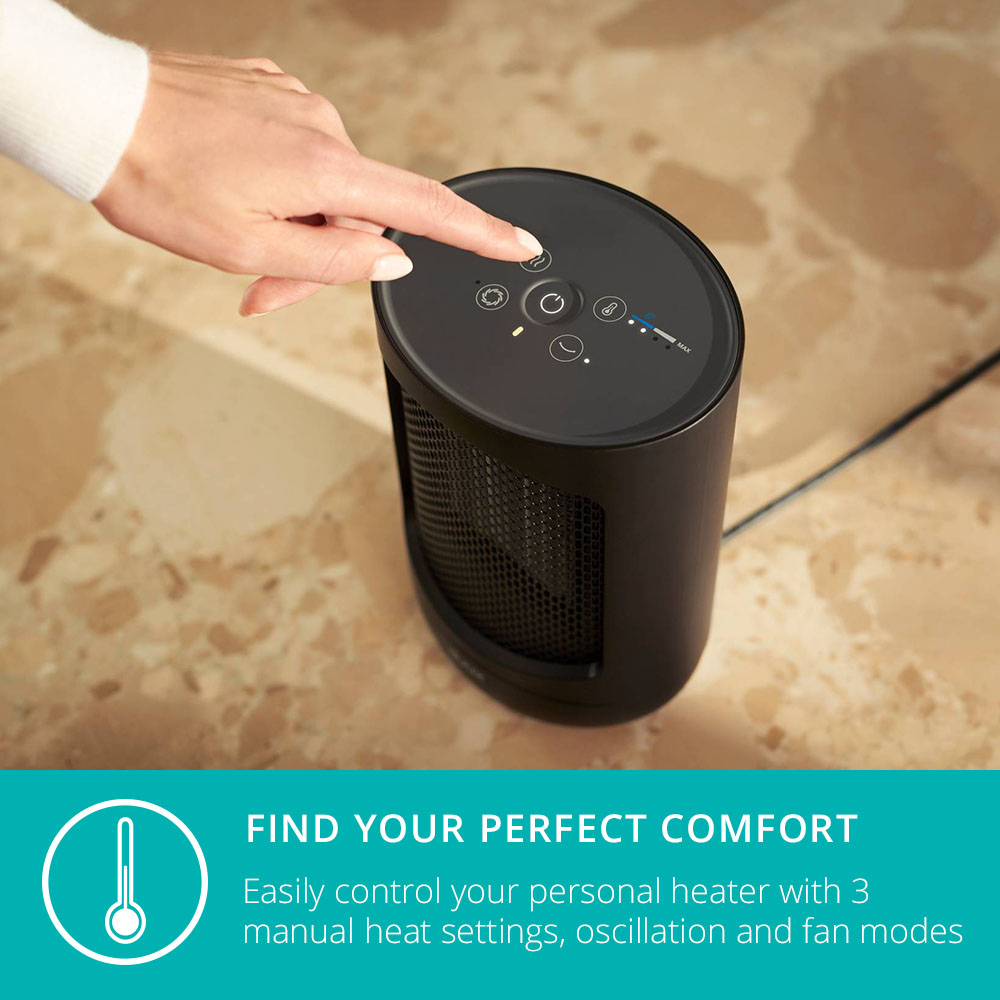 Duux Zone Black Personal Heater 1500W Image 3