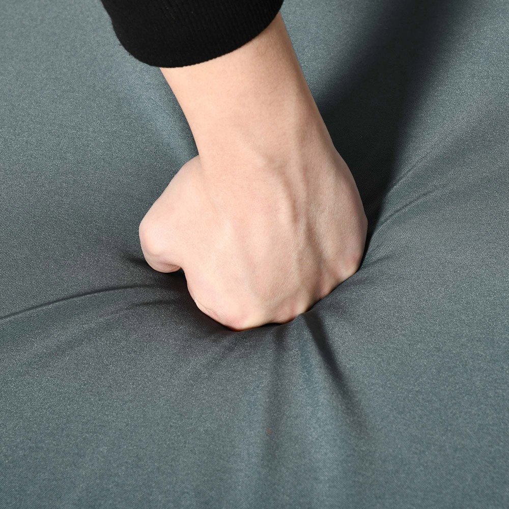 Outsunny Light Grey PE Rattan Rocking Chair with Cushion Image 4