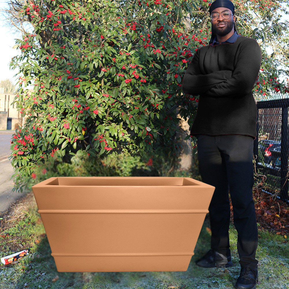 Trifibre St James Terracotta Roto Moulded Planter 60 x 110cm Image 5
