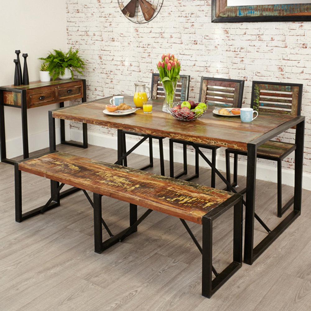 Baumhaus Urban Chic 6 Seater Dining Table Image 4