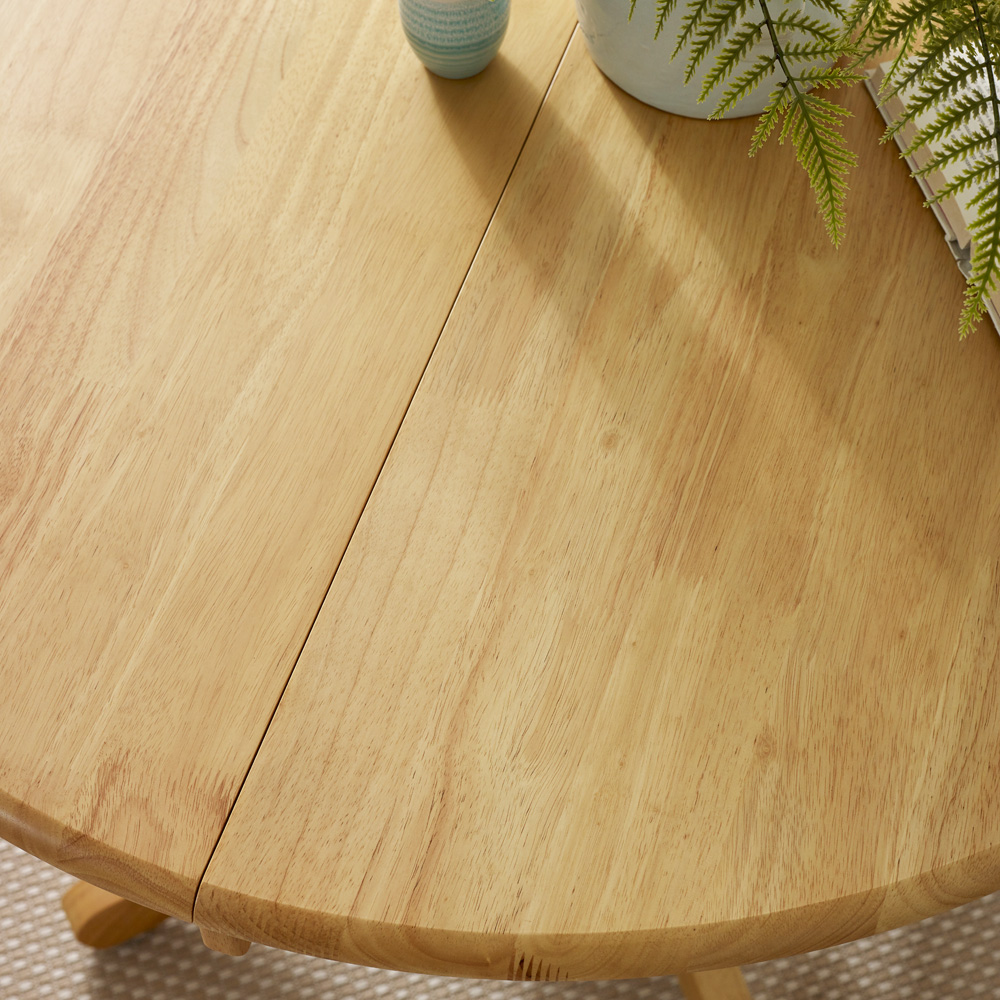 Furniturebox Fowey 6 Seater Extending Dining Table Oak Effect Image 2