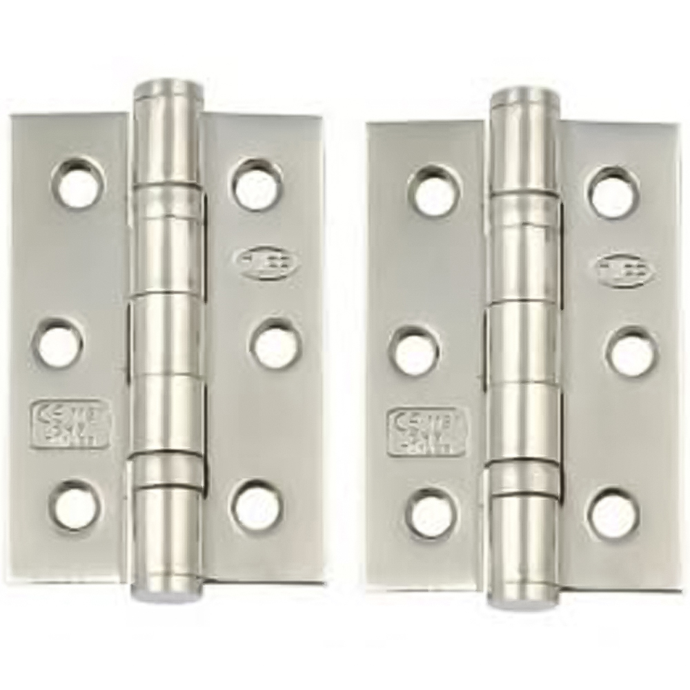 Golden Grace Polished Chrome Finish Ball Bearing Timber Door Hinge 75mm 4 Pack Image 2