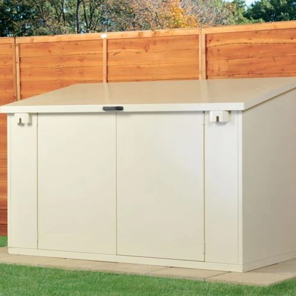 Asgard Access 7 x 4ft Double Door Cream Caravan Storage Shed Image 9