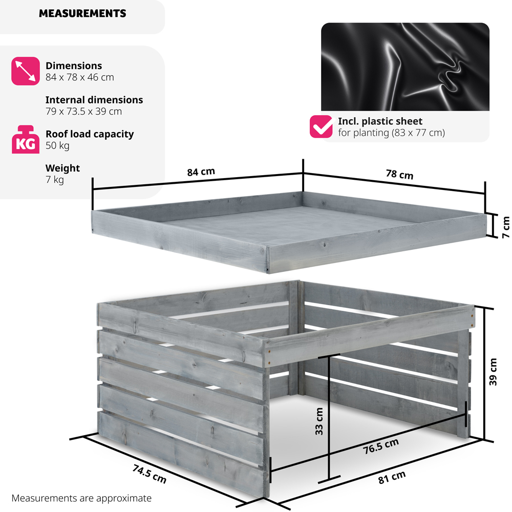 tectake Hortus Robot Lawn Mower Garage Image 8