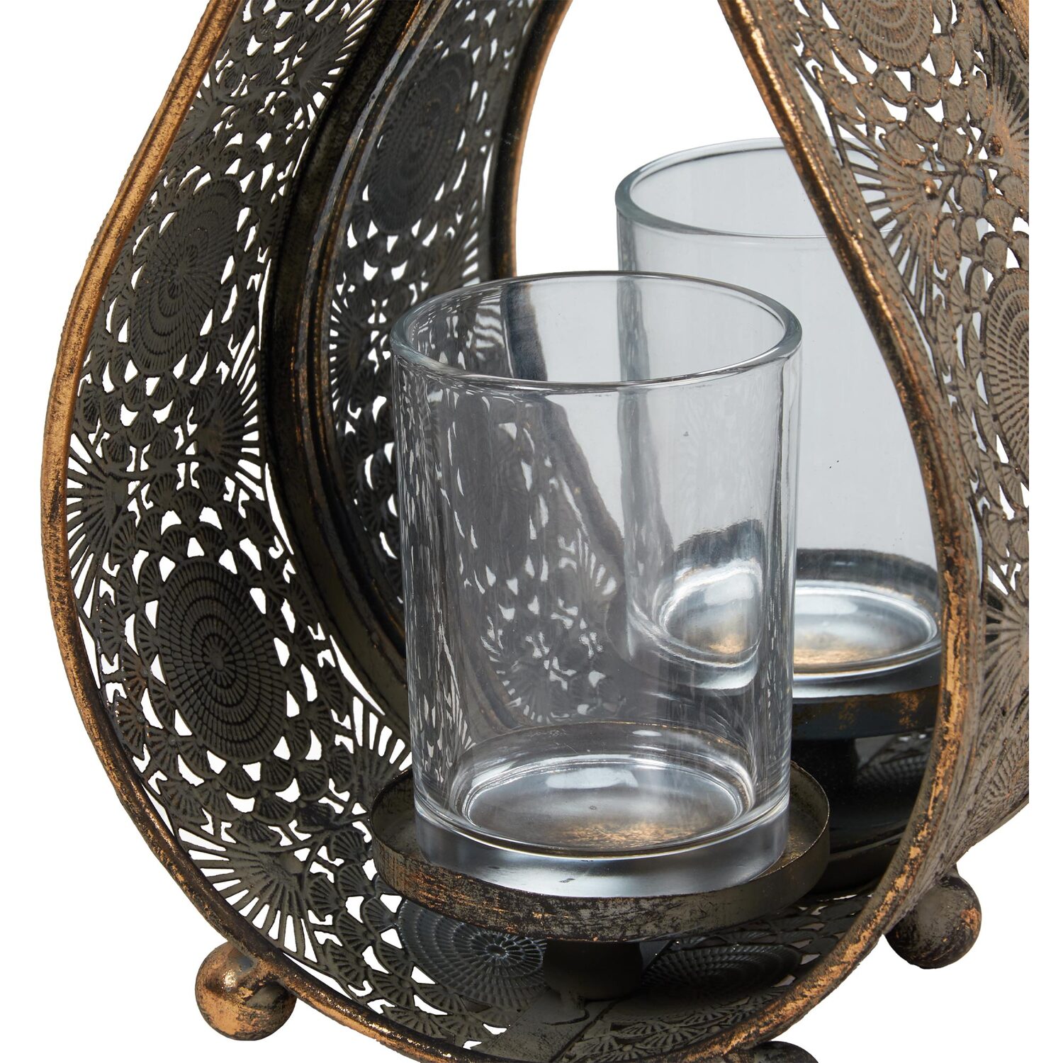 Teardrop Candle Lantern - Gold Image 3