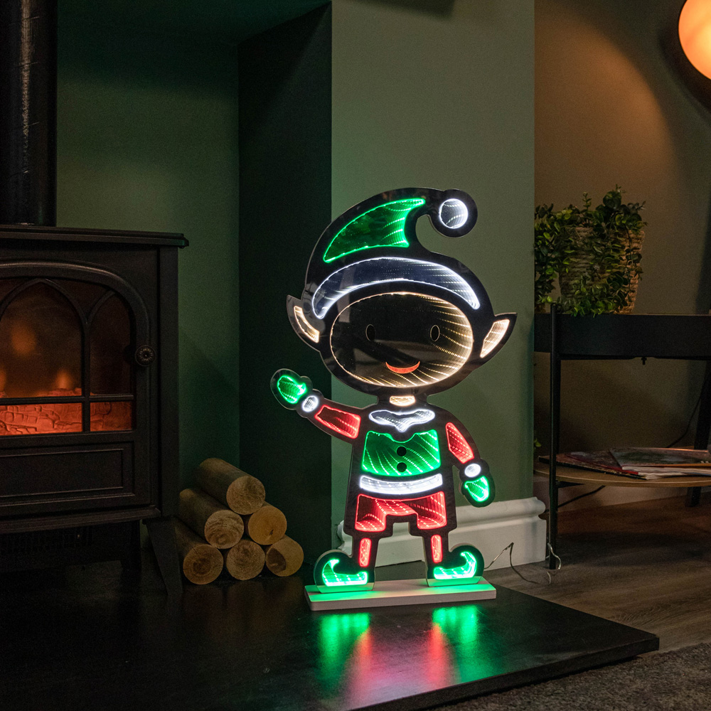 Samuel Alexander Light Up Standing Elf Infinity Christmas Decoration 60cm Image 3