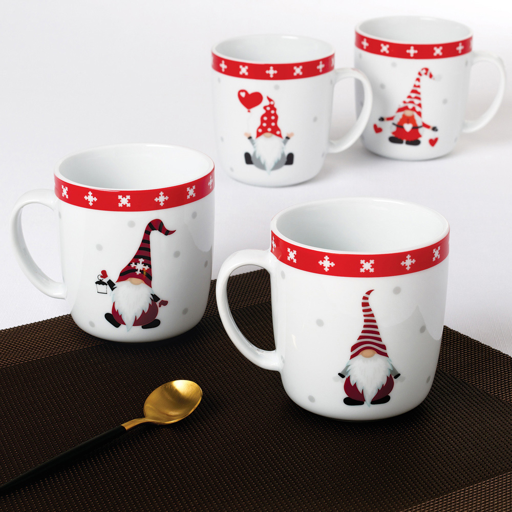 Waterside Christmas Nordic Gnomes Mug 4 Pack Image 2