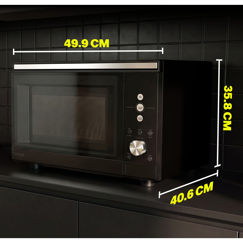 Ninja CRISPi MW101UKBK1 Black 5.2L Microwave Air Fryer and Oven with FusionCrisp Technology Image 9