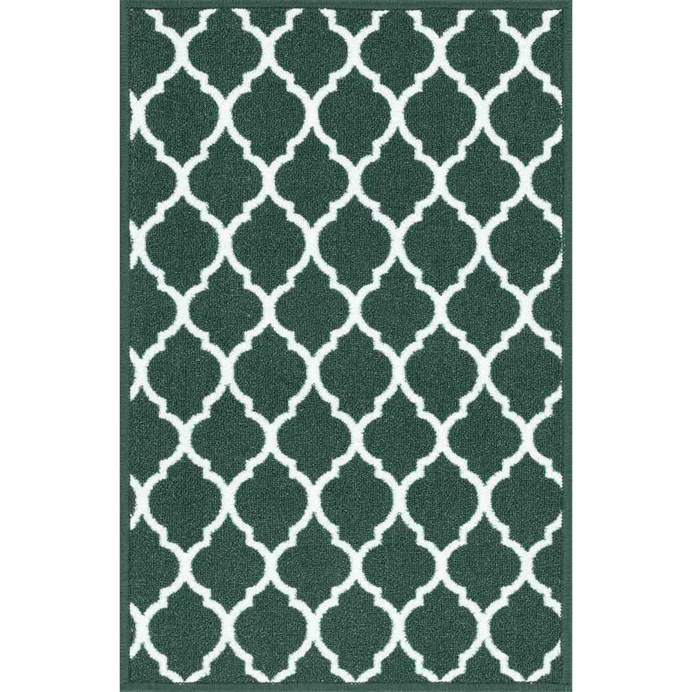 Desire Rugs Havana Emerald Trellis Anti Slip Door Mat 150 x 80cm Image 1