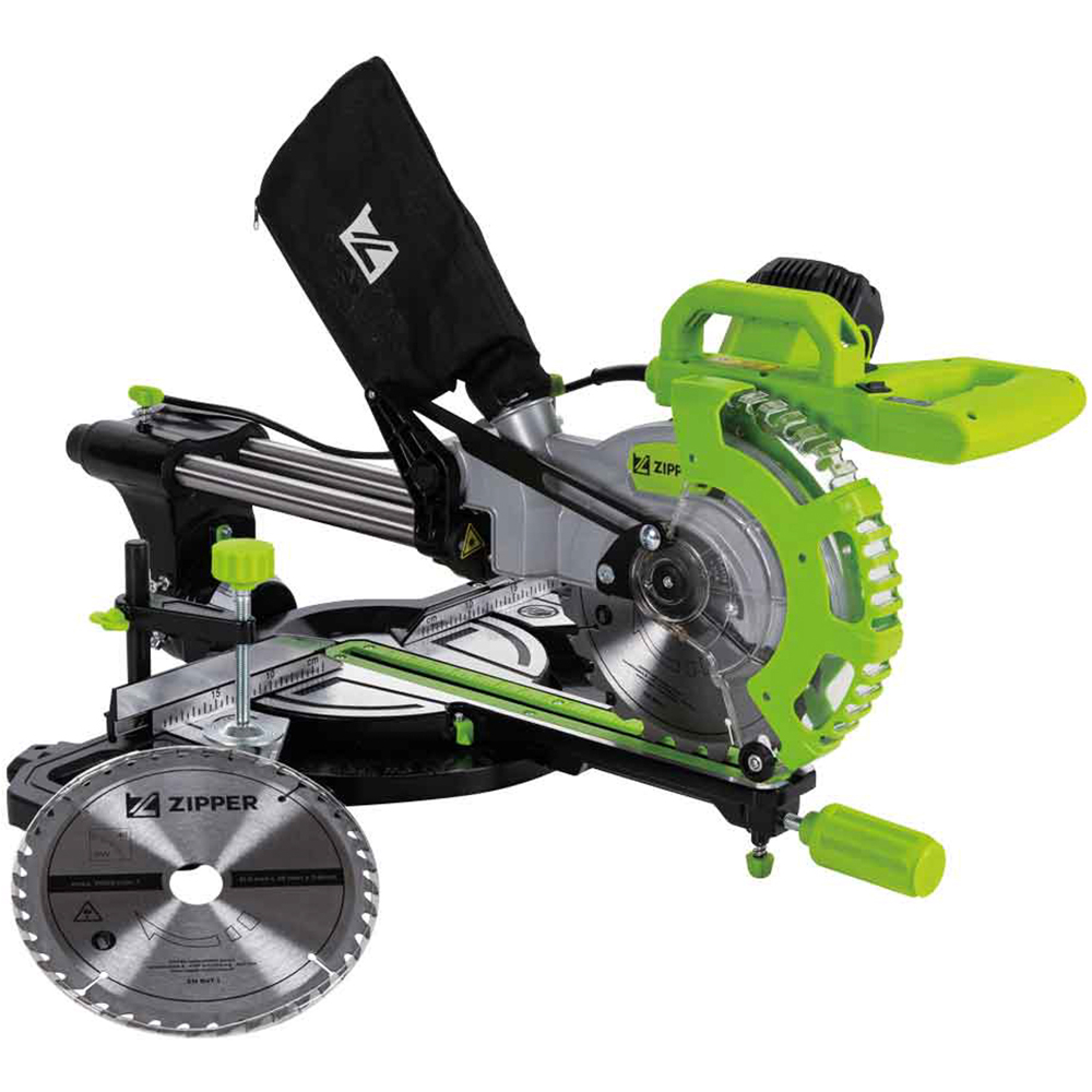 Zipper ZI-KGS210DS 230V Dual-Speed Sliding Mitre Saw 210mm Image 3