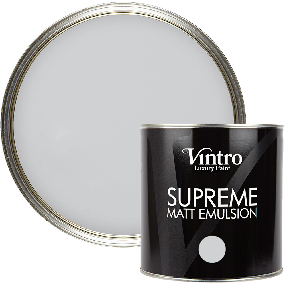 Vintro Paint Bidston Grey Matt Emulsion Interior Paint 2.5L Image 1