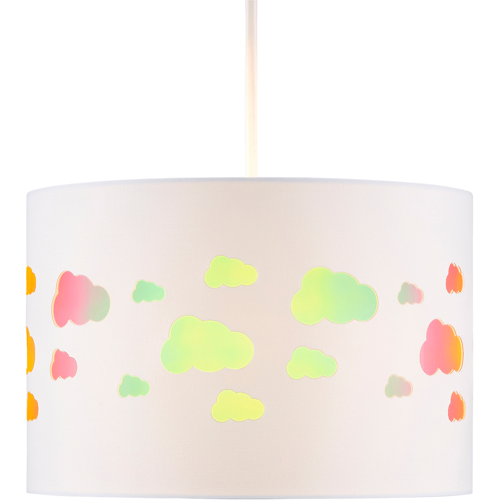Glow Easyfit White Clouds Iridescent Pendant Shade Image 3