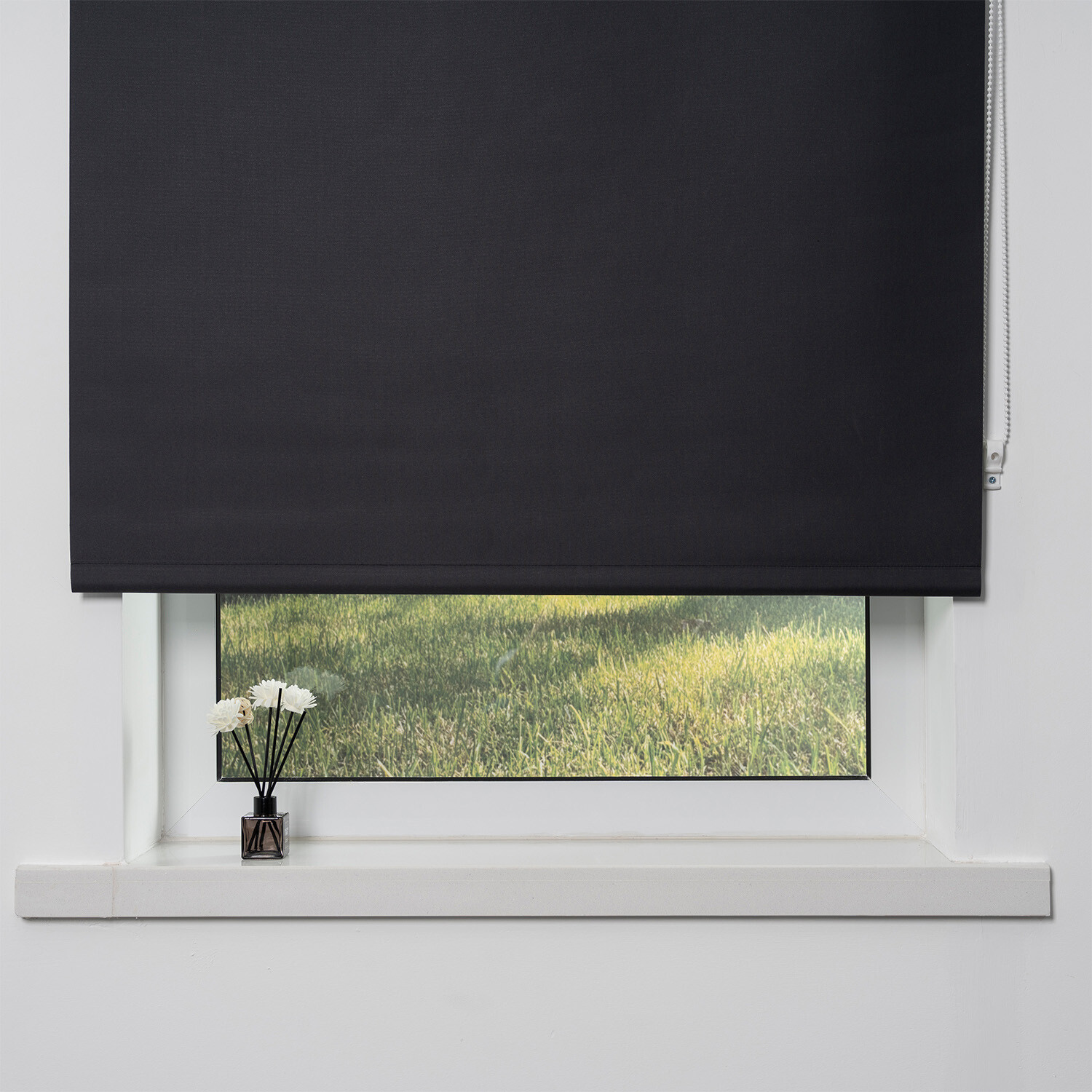 Divante Plain Blackout Roller Blind - Dark Slate / 60cm Image 2