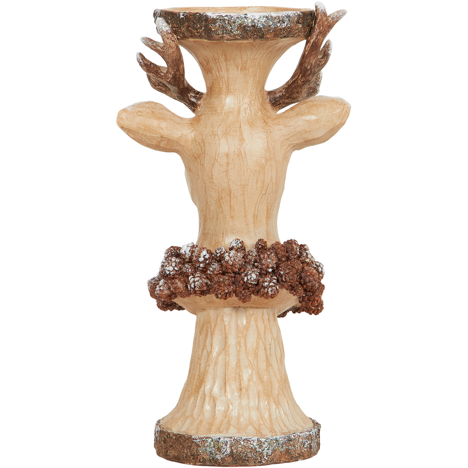 Woodland Reindeer Candle Holder - Brown Image 3