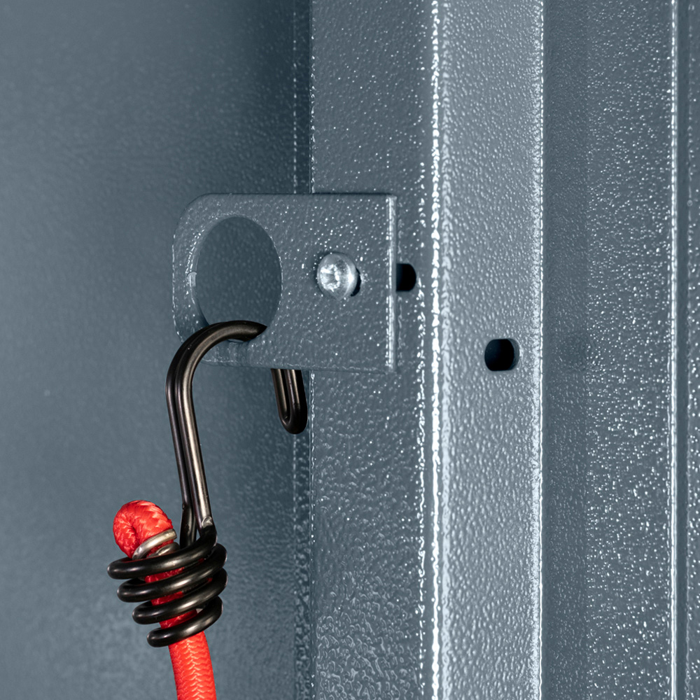 Asgard Sentry 3 x 7ft Grey Apex E Bike Storage Shed Image 7