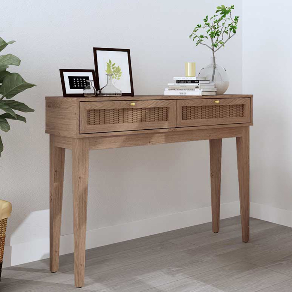 Bordeaux 2 Drawer Oak Dressing Table Image 5