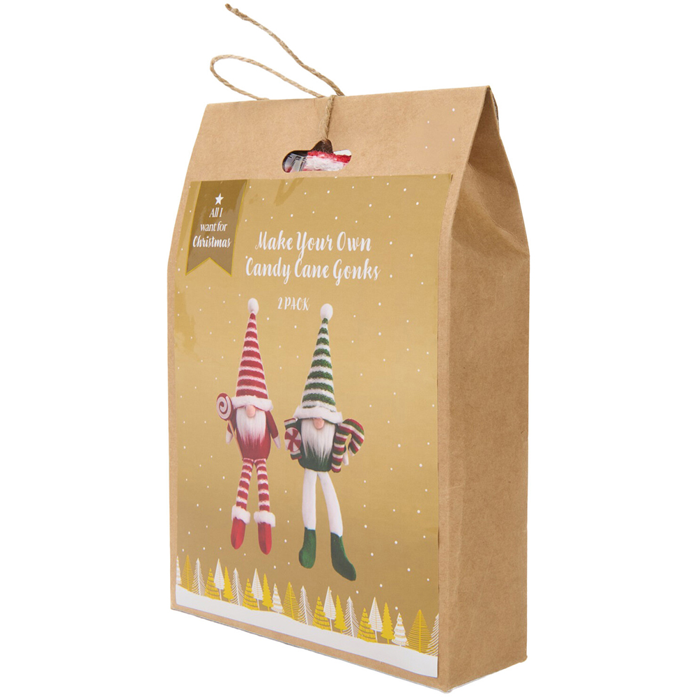 Make Your Own Candy Cane Gonks Kit Image 4