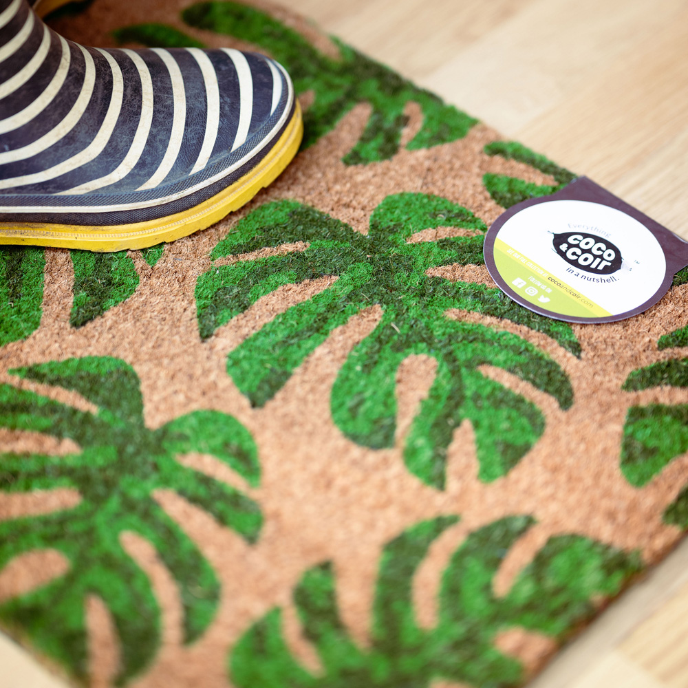 Coco & Coir My Monstera Coir Door Mat 40 x 60cm Image 4