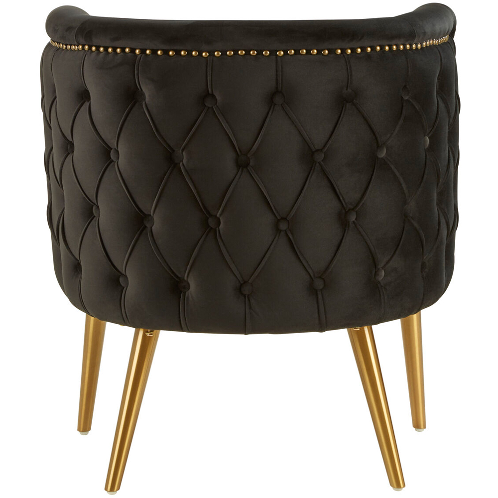 Premier Housewares Manhattan Black Tub Chair Image 3