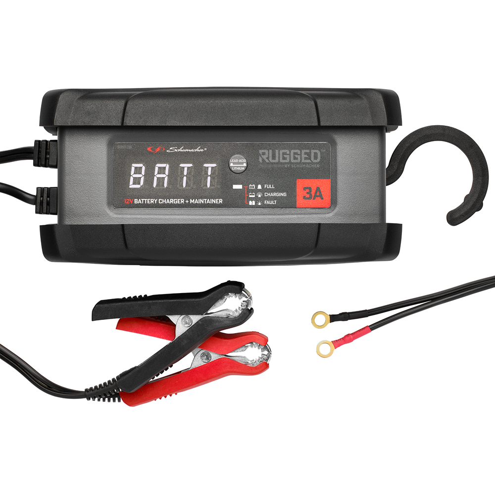 Schumacher SPX458 Rugged 12V Battery Charger with Maintainer 3A Image 3