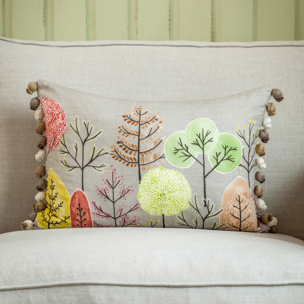 Voyage Maison Lyall Sandstone Printed Feather Filled Cushion 40 x 60cm Image 2