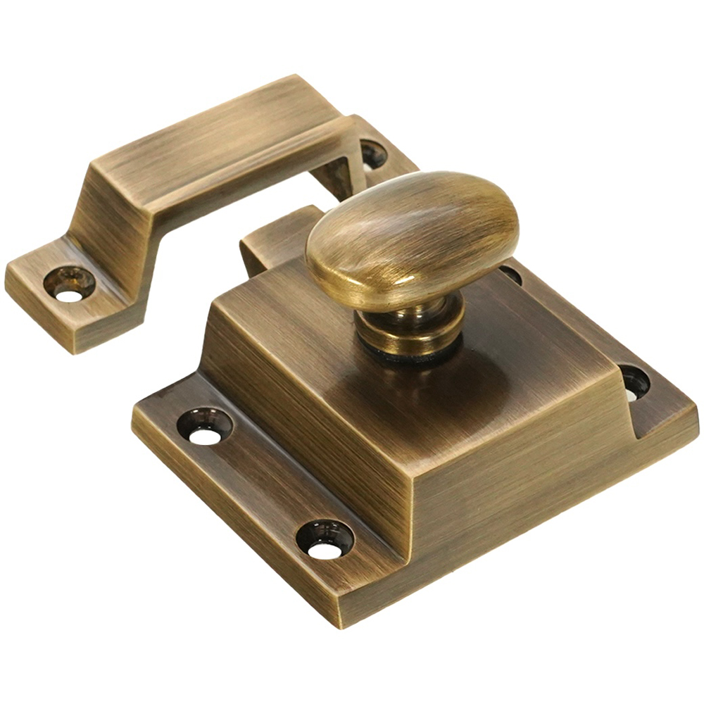 Spira Brass Antique Brass Cupboard Catch Image 3