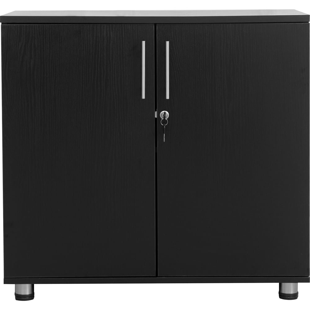MMT Furniture Designs 2 Door Black Lockable Filing Cabinet Image 2