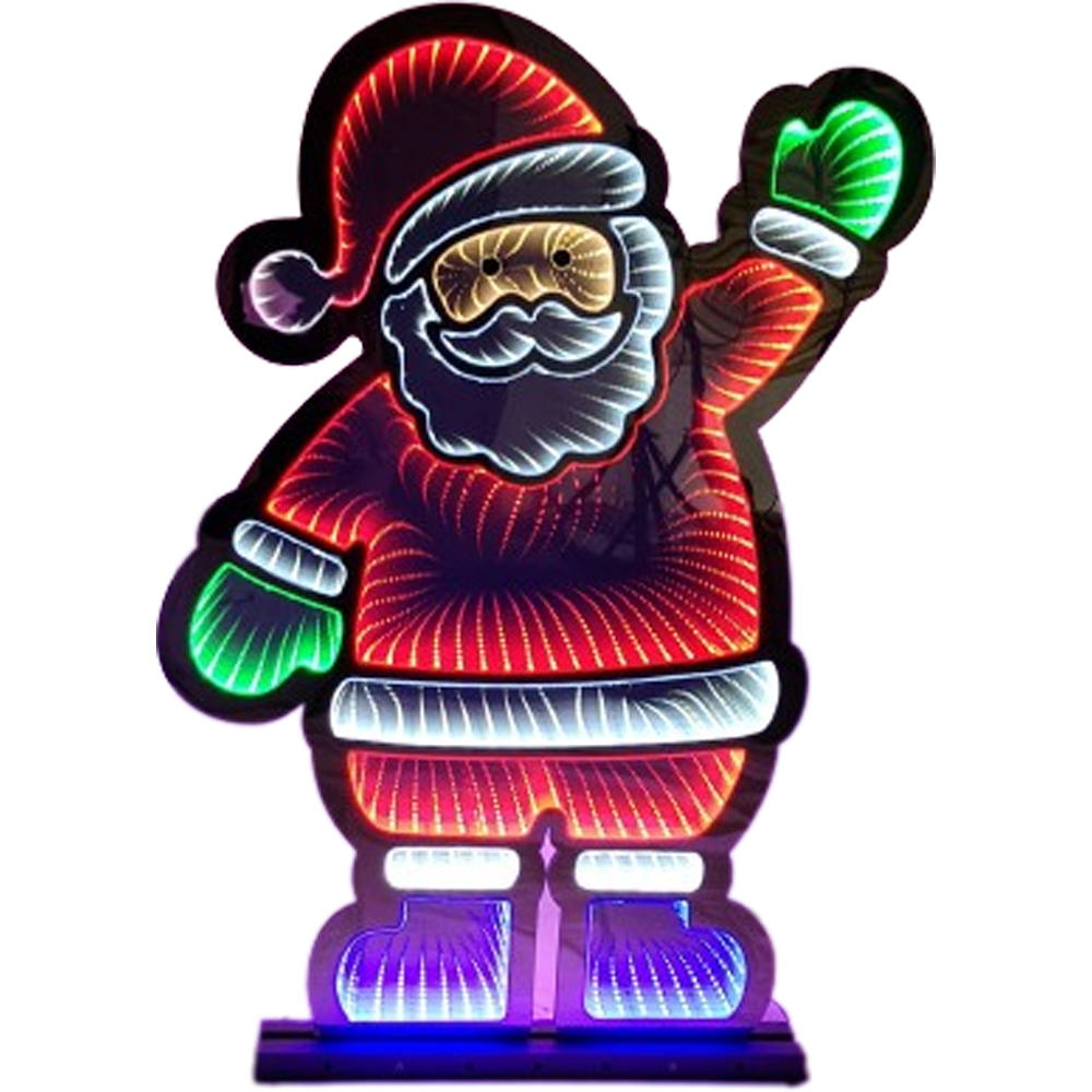 Samuel Alexander Infinity Light Up Standing Santa Christmas Decoration 74cm Image 2